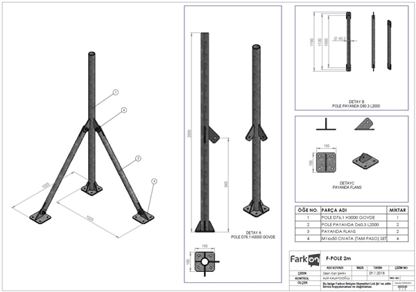 F-POLE 2m